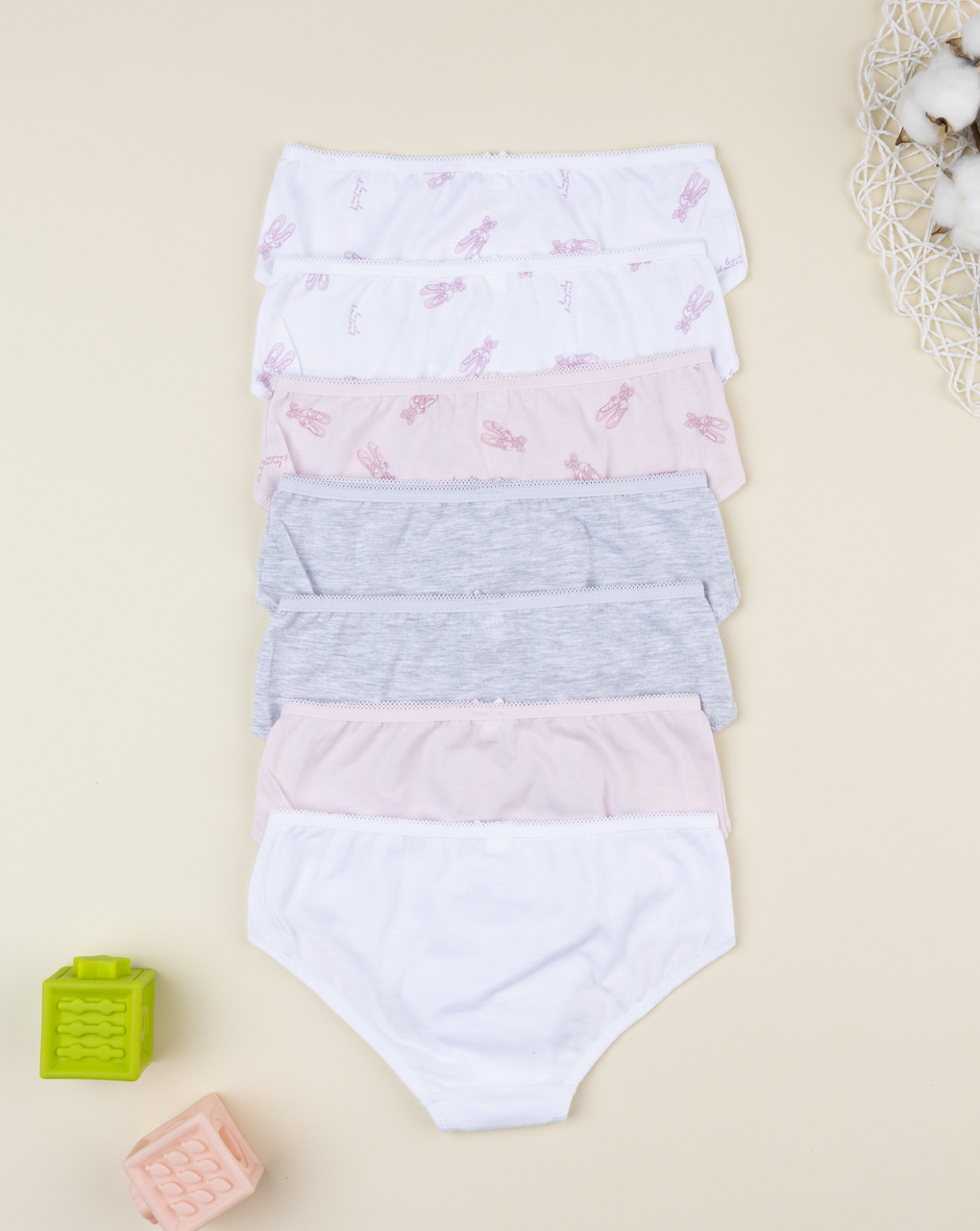 Pack 7 slip bimba danza
