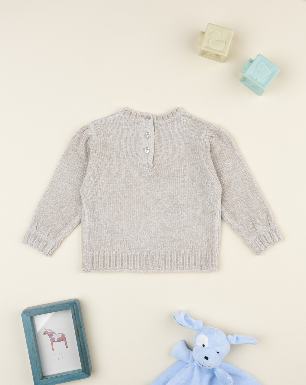 Maglia bimba beige coniglietto