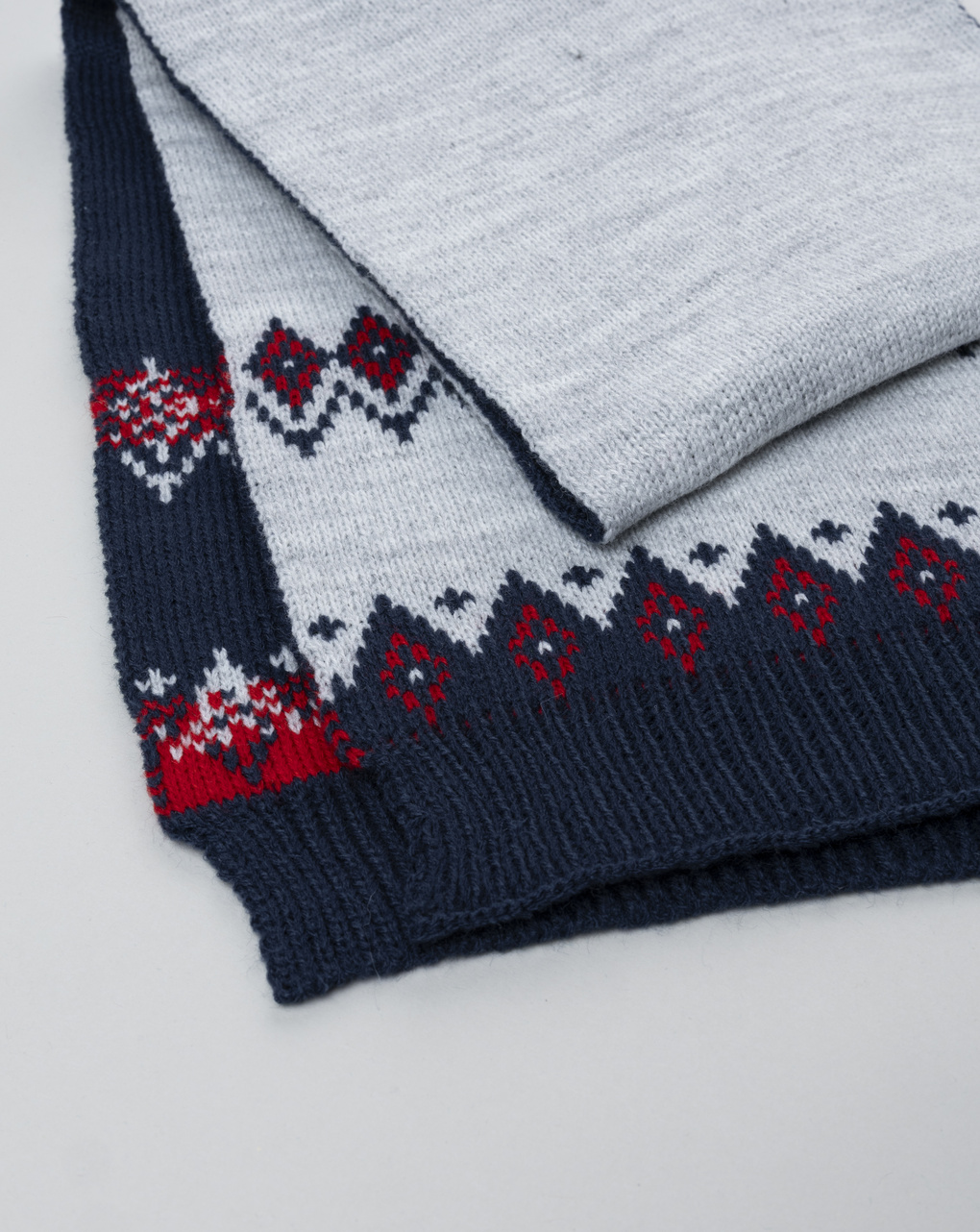 Sciarpa bambino blu/grigia