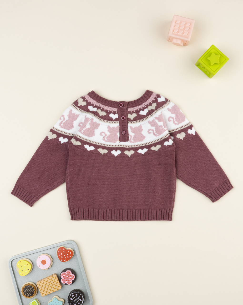 Maglia bimba rosa gattini