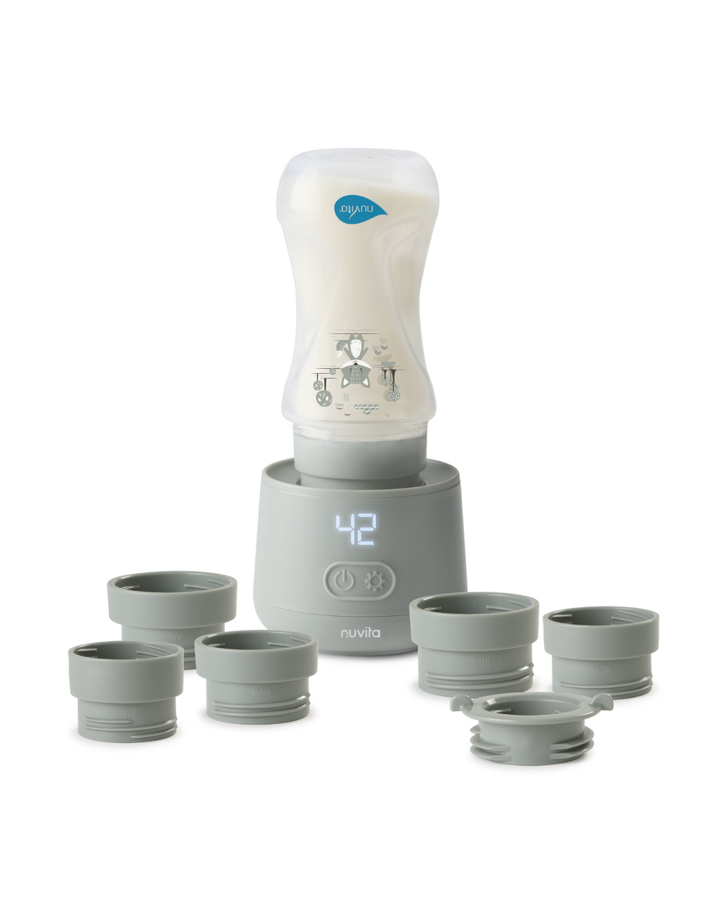 Scaldabiberon portatile universale warm'n'go 1162 sage green - nuvita