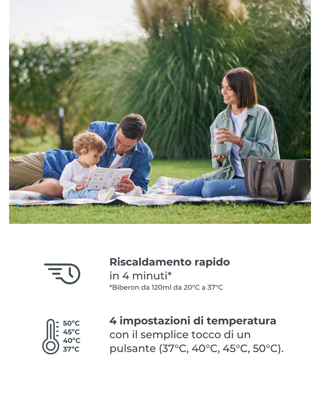 Scaldabiberon portatile universale warm'n'go 1162 sage green - nuvita