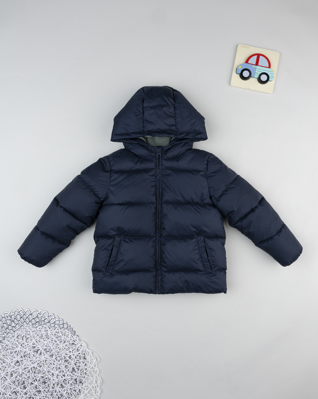 Piumino imbottito bambino blu