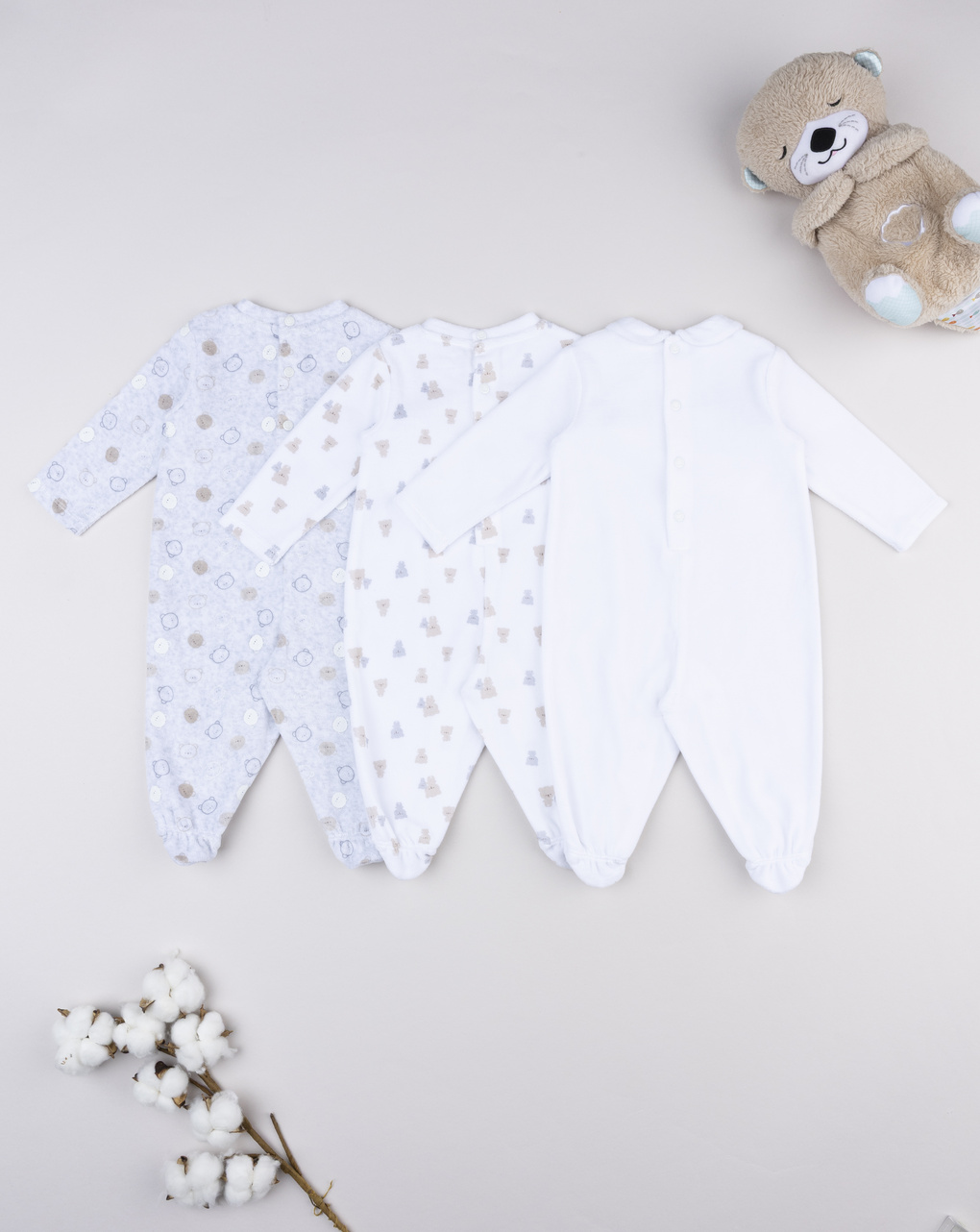 Pack 3 tutine neonato orsetti - corredino