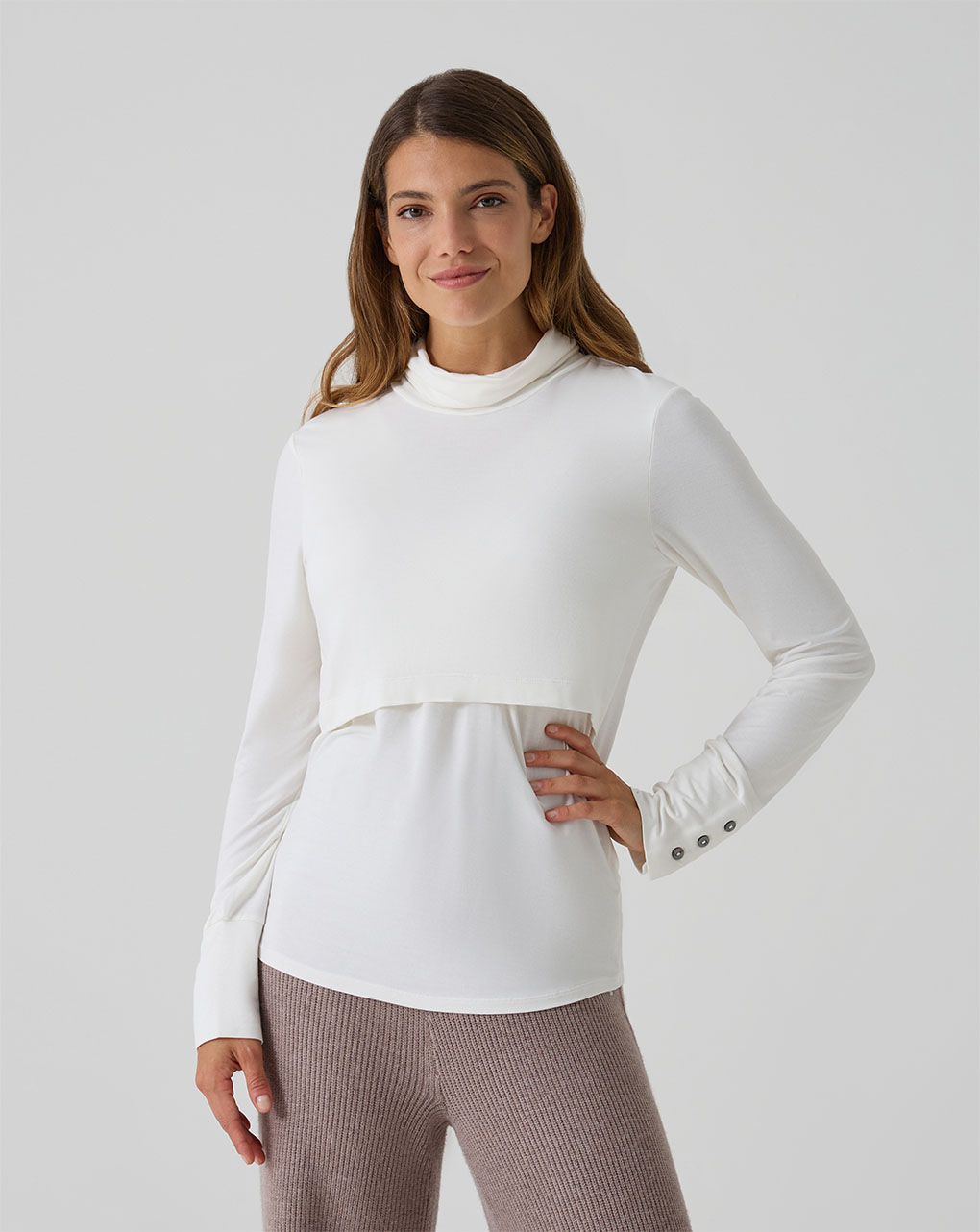 Lupetto allattamento bianco