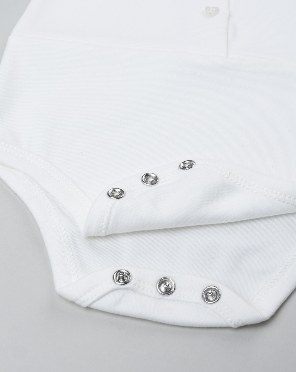 Body bimba bianco con colletto