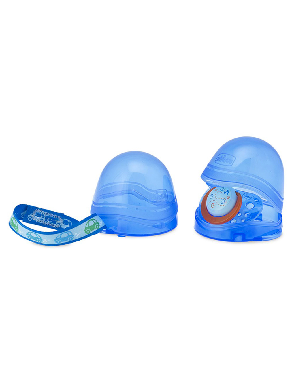 Porta succhietto doppio blu - chicco
