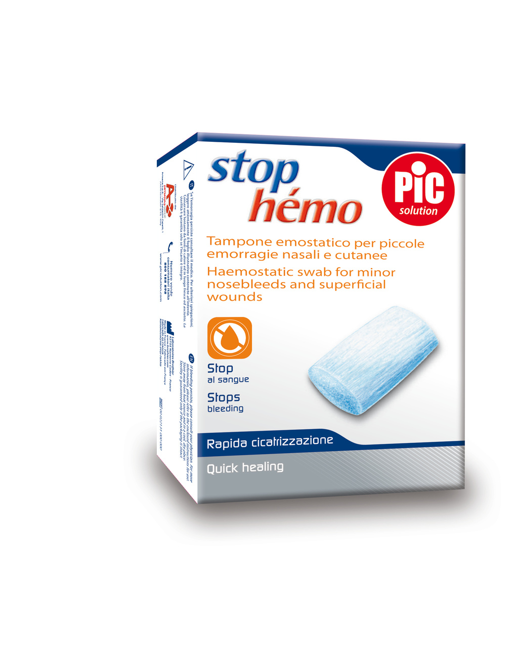 Tampone emostatico x piccole emorragie nasali e cutanee 5pz - pic