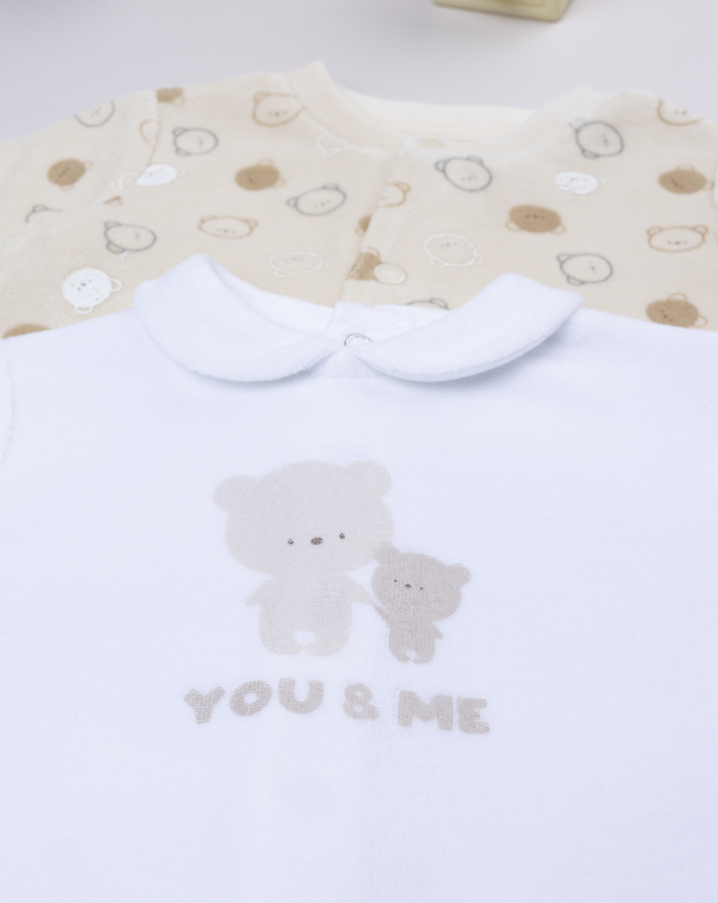 Pack 2 tutine neonato giallo/bianco