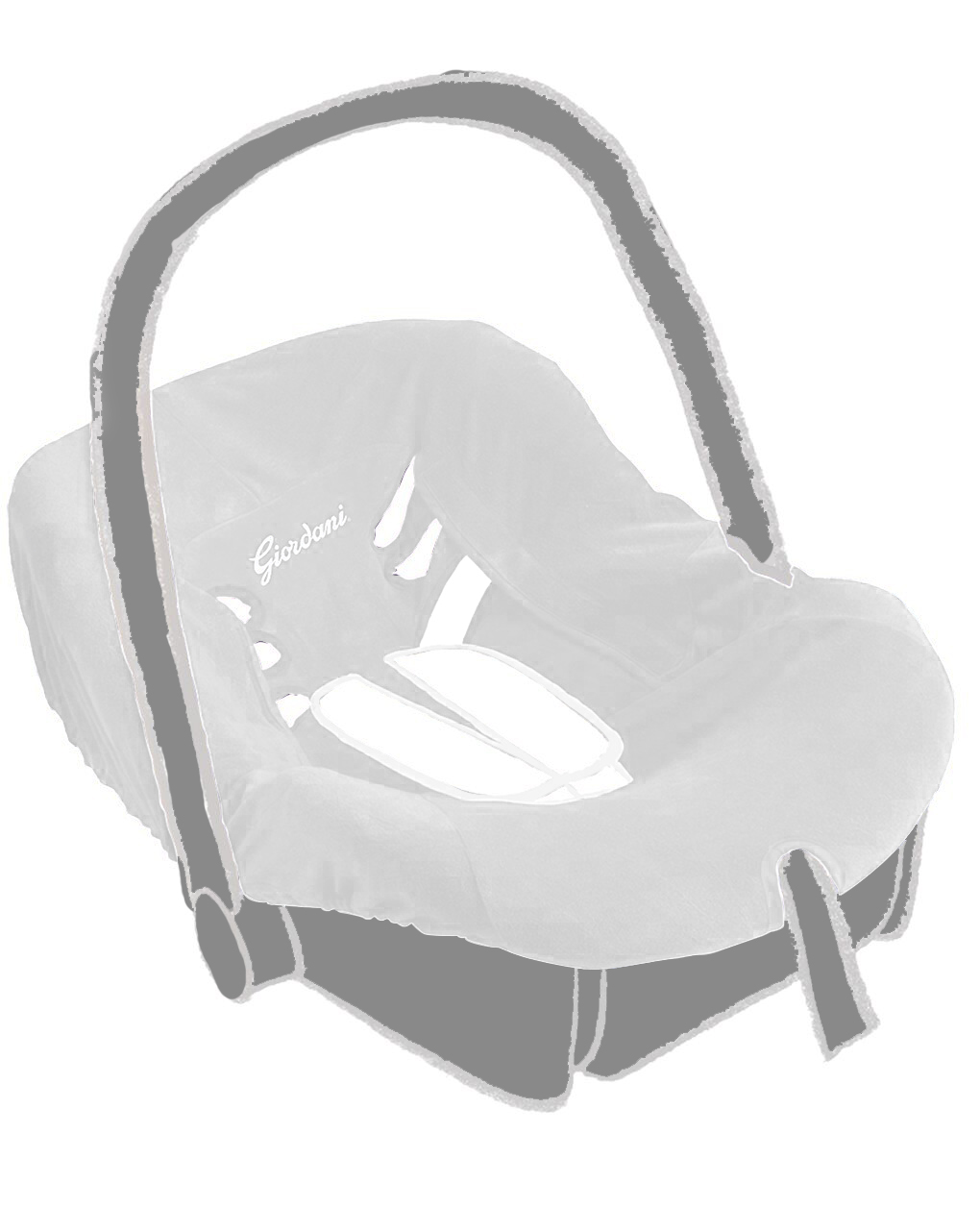 Copriseggiolino gruppo 0+ bianco - giordani
