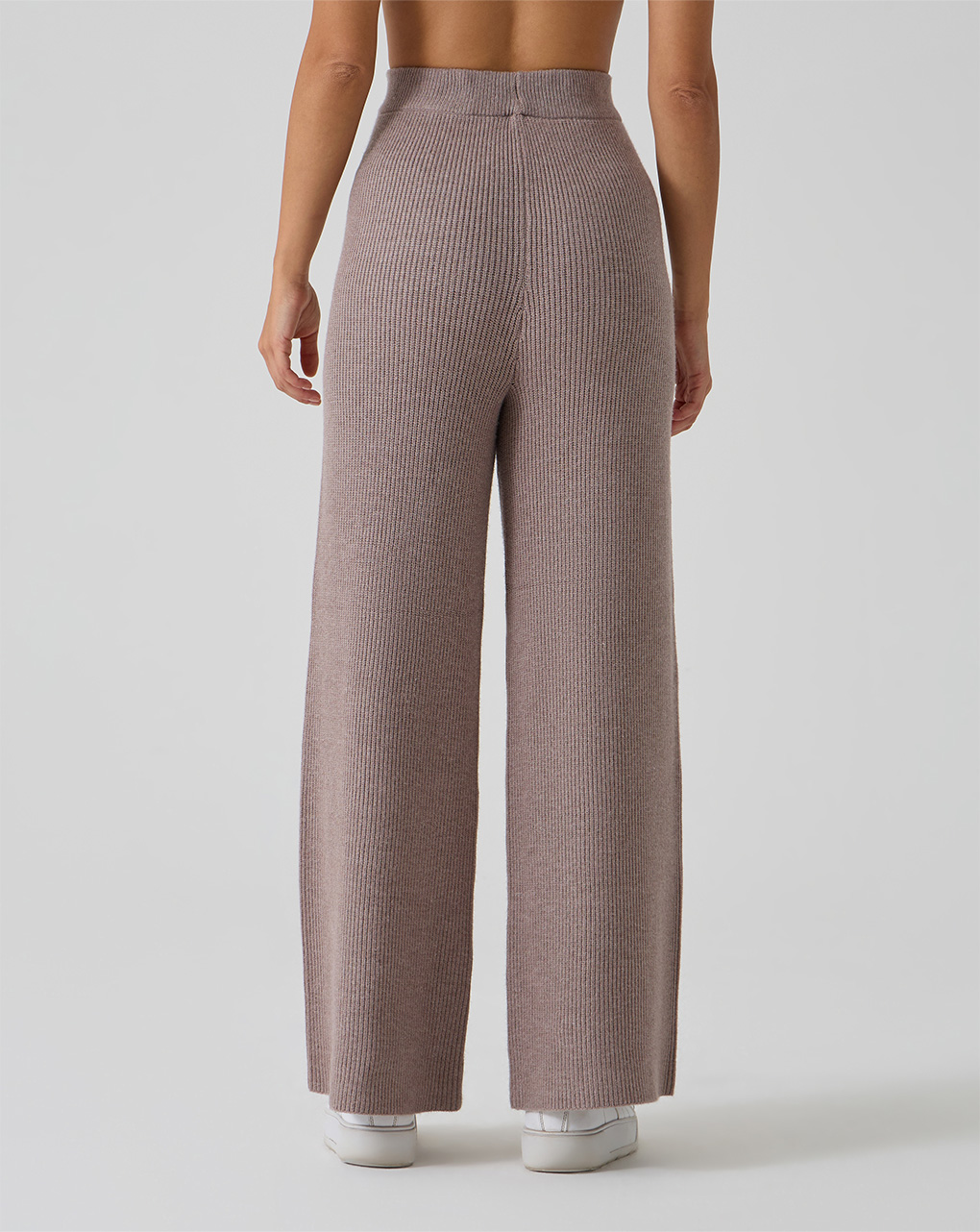 Pantalone tricot marrone premaman