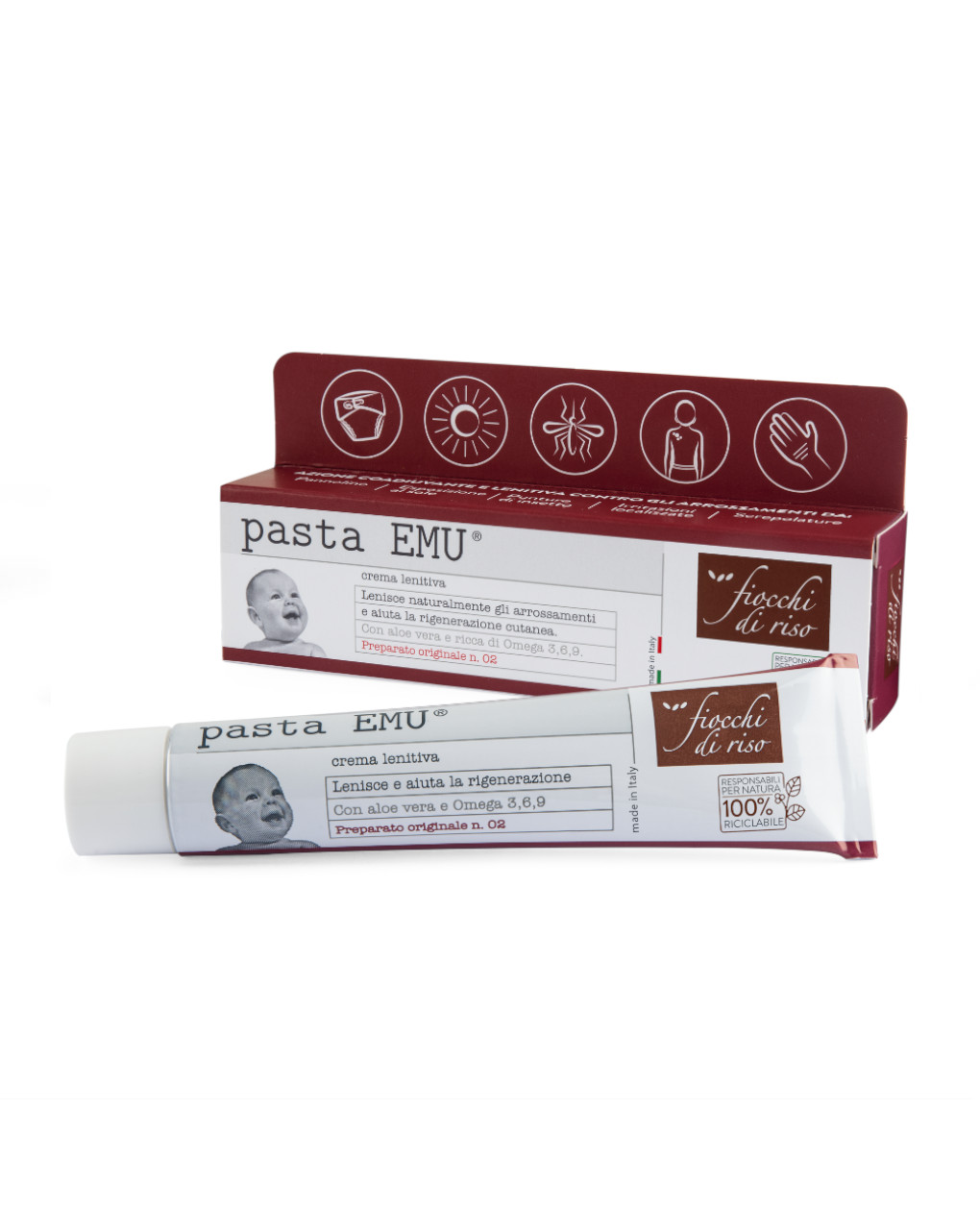 Pasta emu lenitiva 30ml - fiocchi di riso