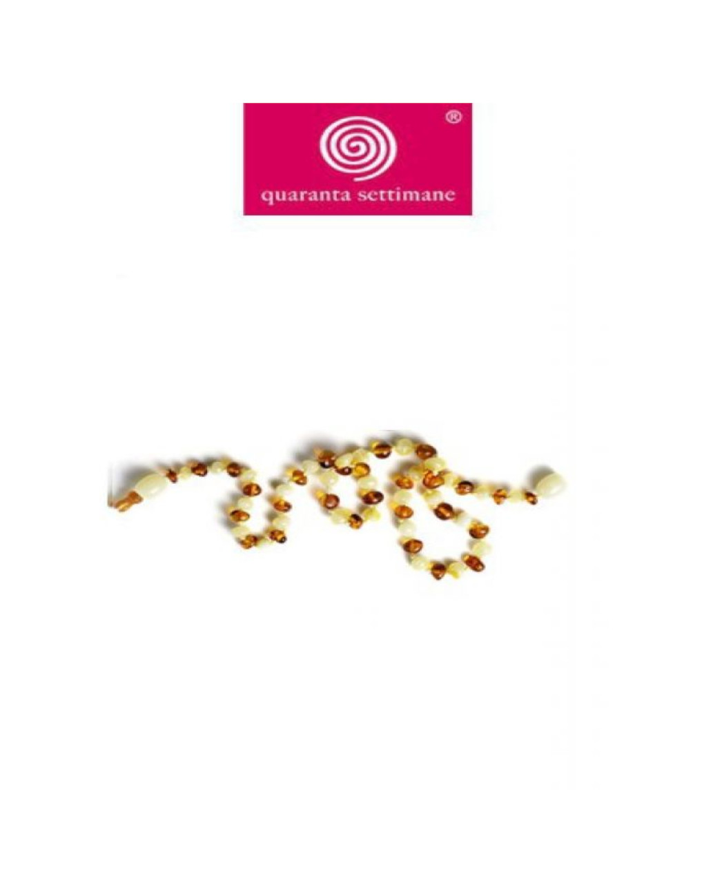 Collana ambra multicolore chiara - quaranta settimane