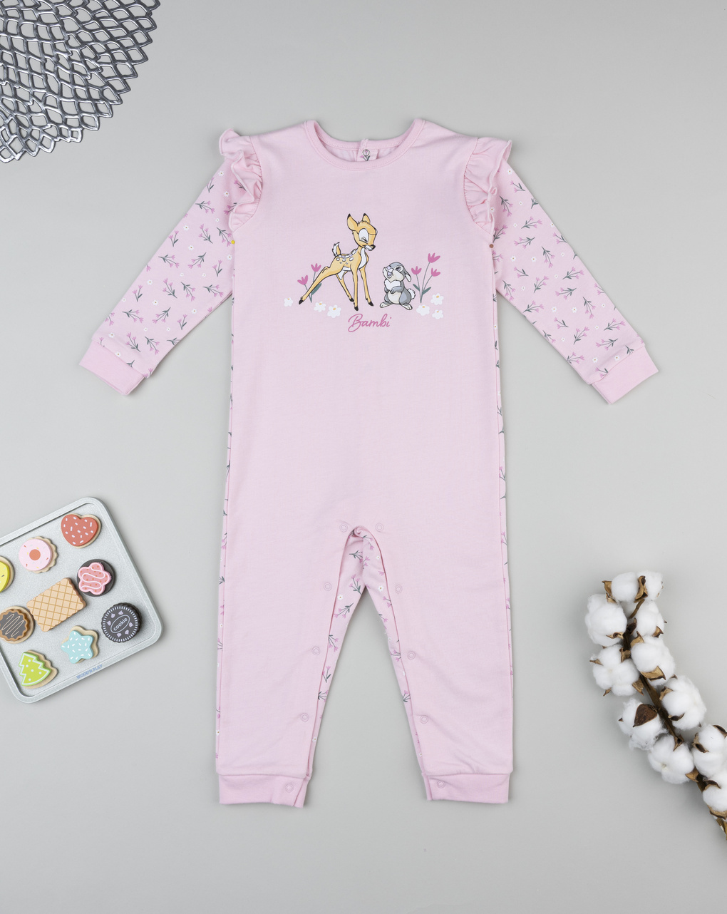 Pigiamone bimba rosa bambi