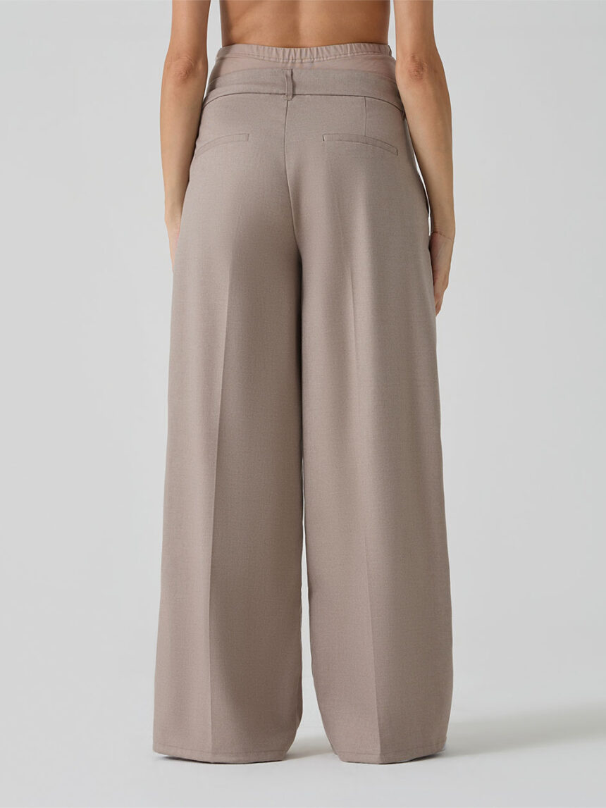 Pantaloni Premaman Elastici - Comodi Lounge, Vita Alta, Tessuto Morbido Traspirante