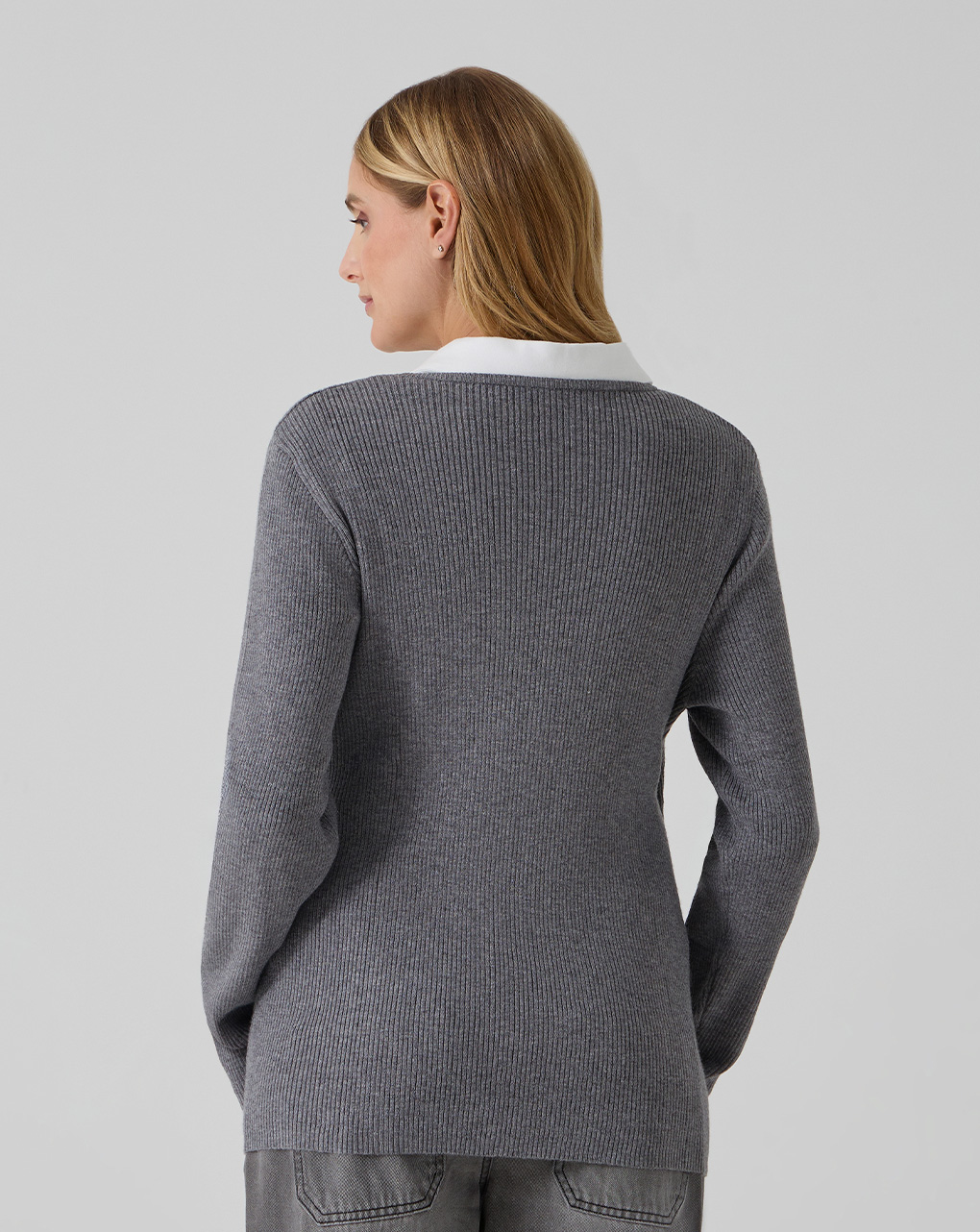 Cardigan portafoglio grigio premaman