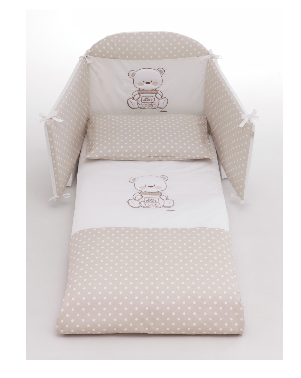 Set mon amour 4pz paracolpi+piumone+coprip+federa - italbaby