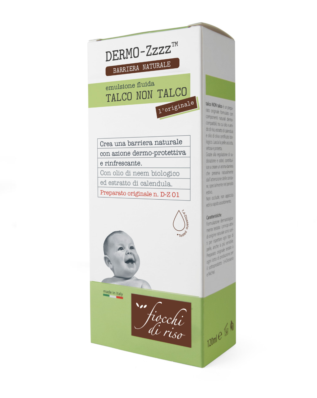 Talco non talco 120ml - fiocchi di riso