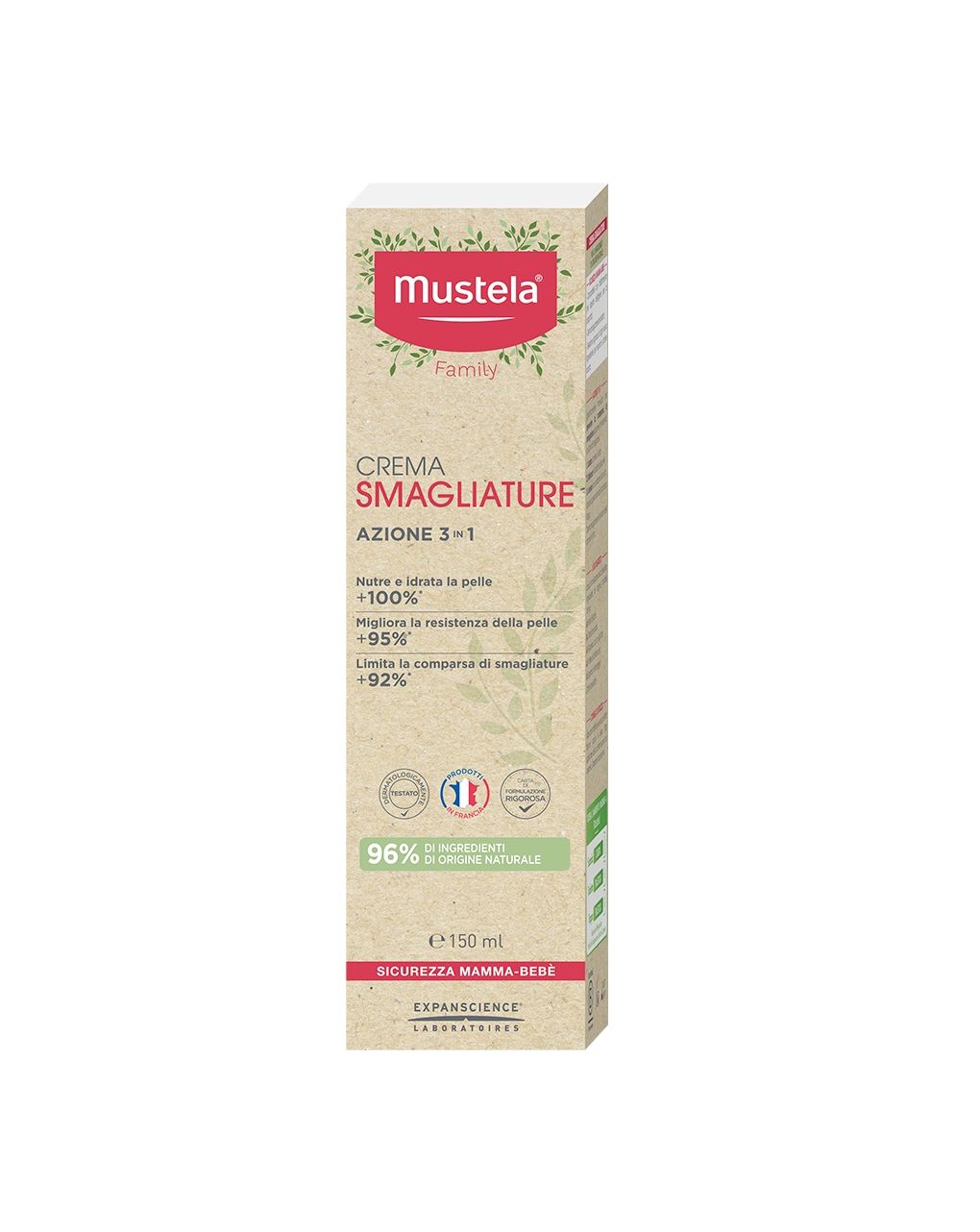 Crema prevenzione smagliature con profumo 150 ml - mustela