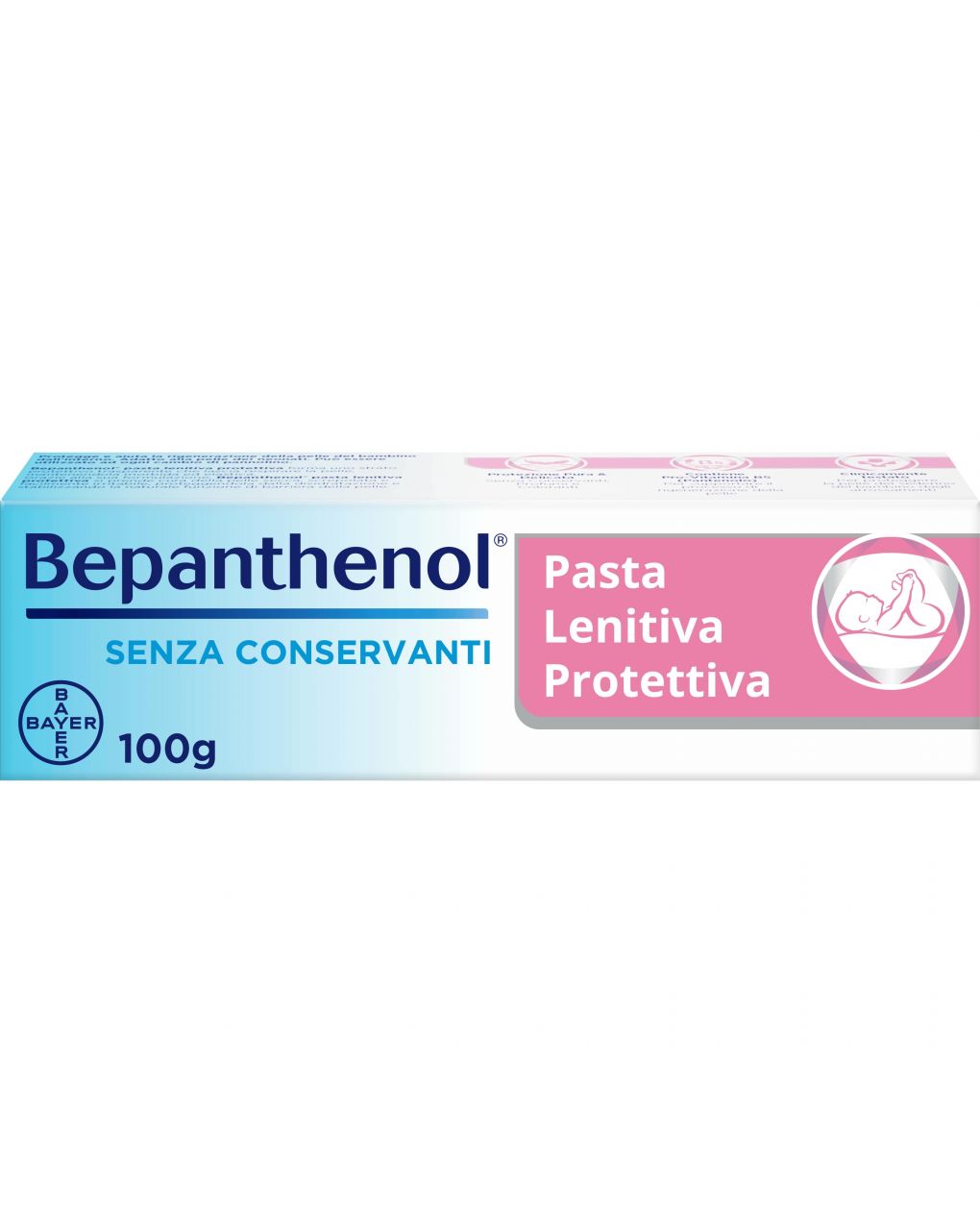 Pasta lenitiva protettiva - crema cambio pannolino anti arrossamento neonato - 100 g - bepanthenol