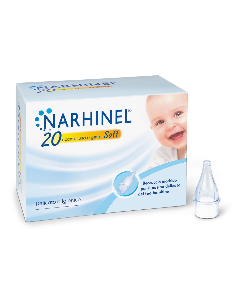 20 ricambi per aspiratore nasale soft - narhinel