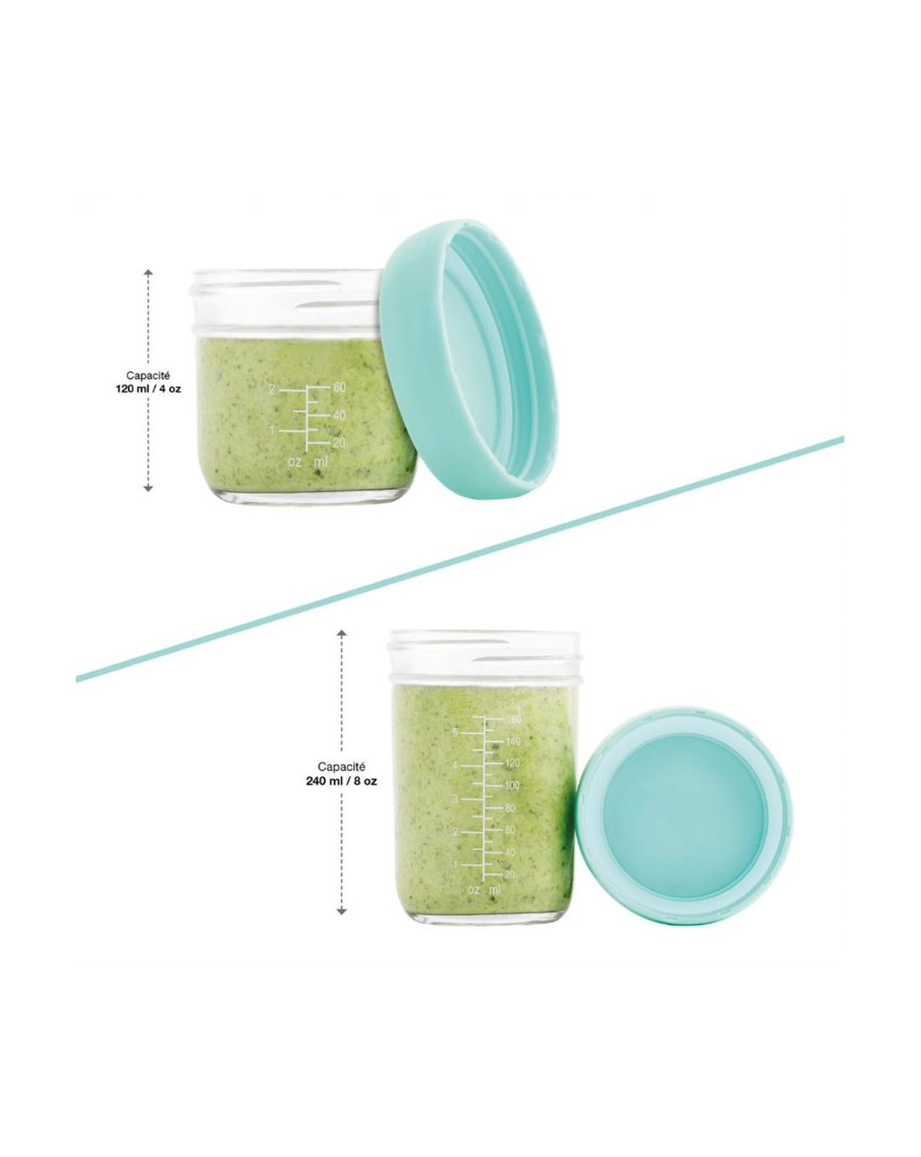 Babybols vetro multiset 4x 240ml  + 4x 120ml - babymoov