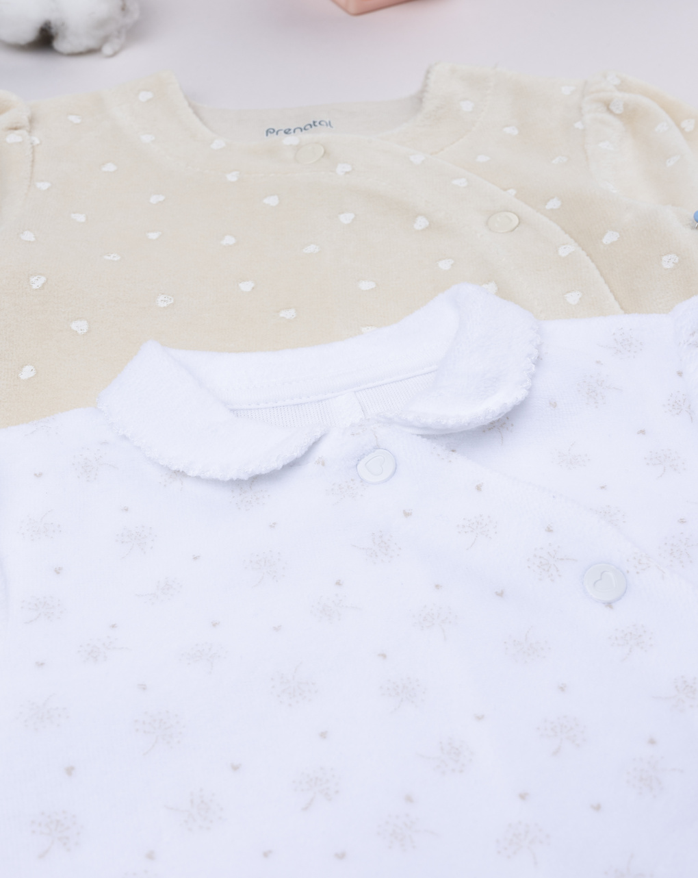 Pack 2 tutine bimba bianca/beige