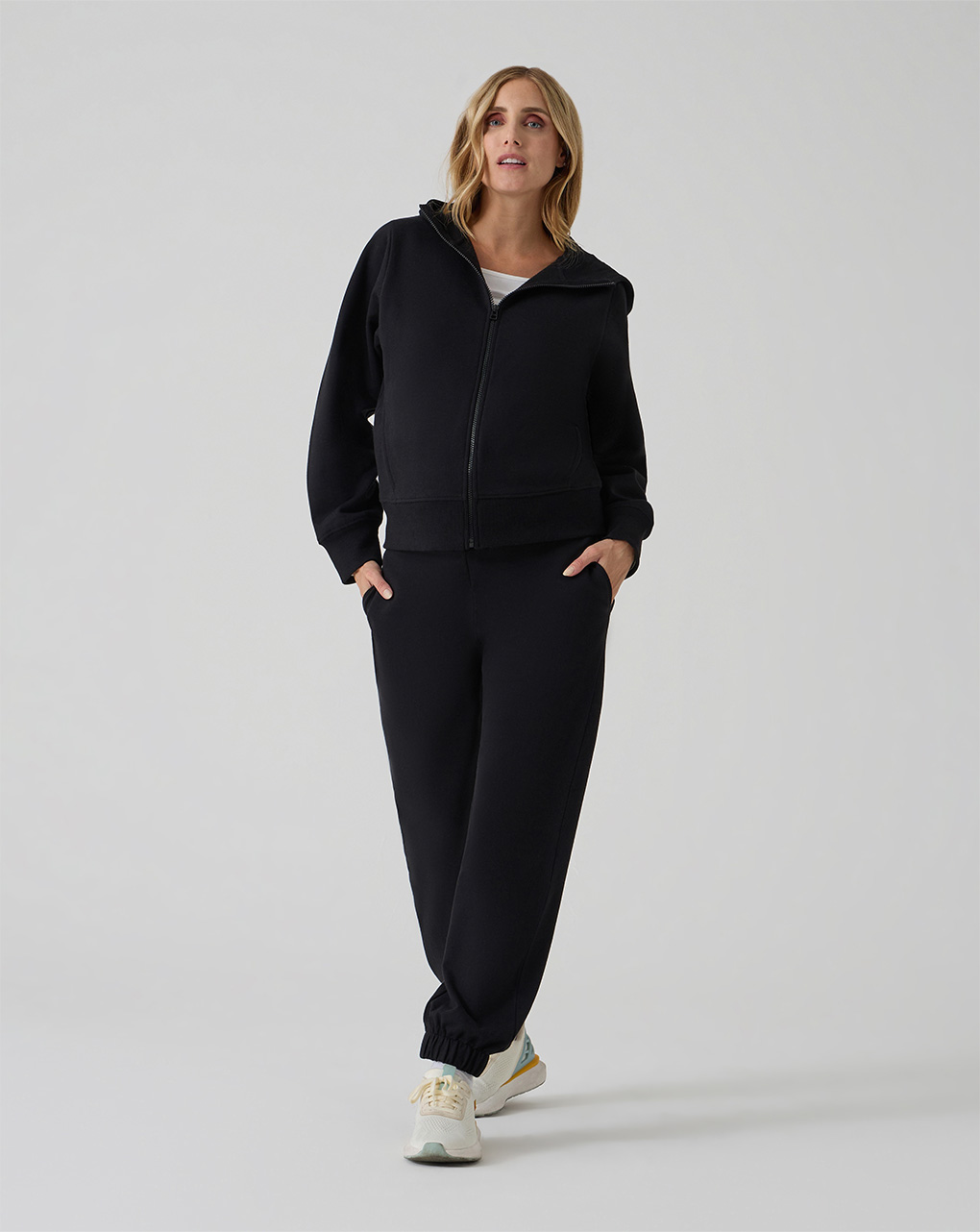 Pantalone gravidanza in felpa nero