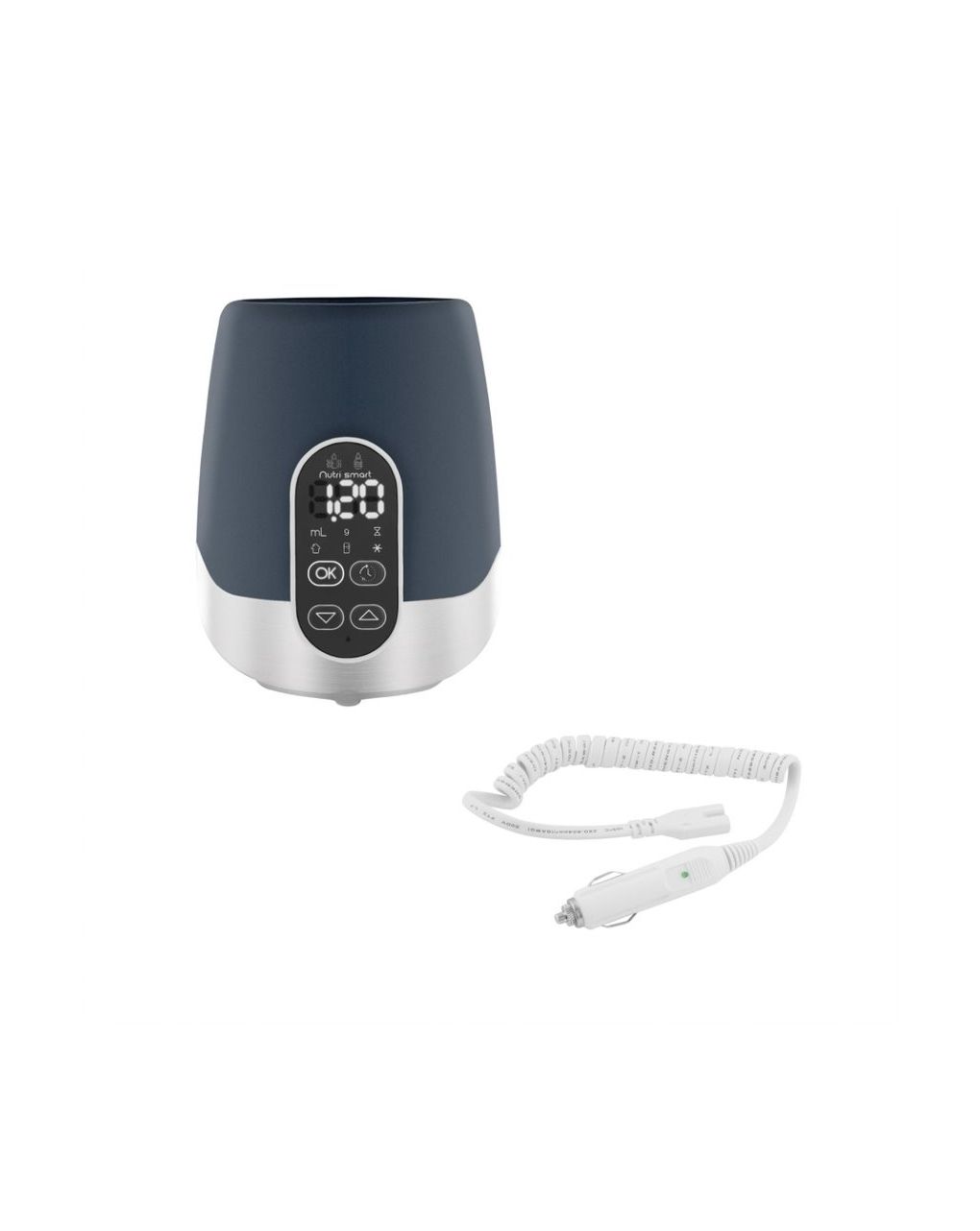 Nutrismart scaldabiberon digitale casa auto (bagnomaria/vapore) - babymoov