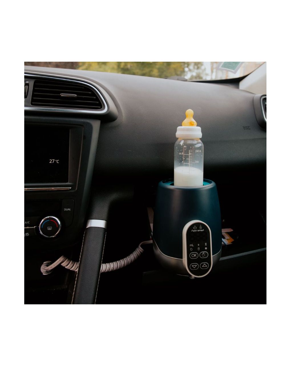 Nutrismart scaldabiberon digitale casa auto (bagnomaria/vapore) - babymoov
