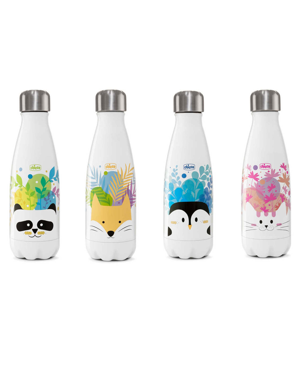 Bottiglia termica drinky acciaio inox 350ml - fantasia assortita - chicco