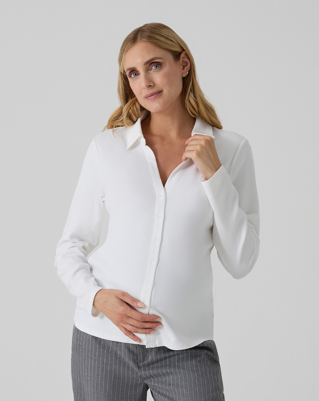 Blusa allattamento bianca