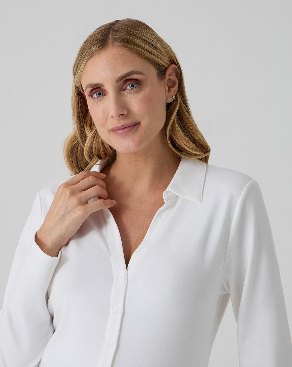 Blusa allattamento bianca