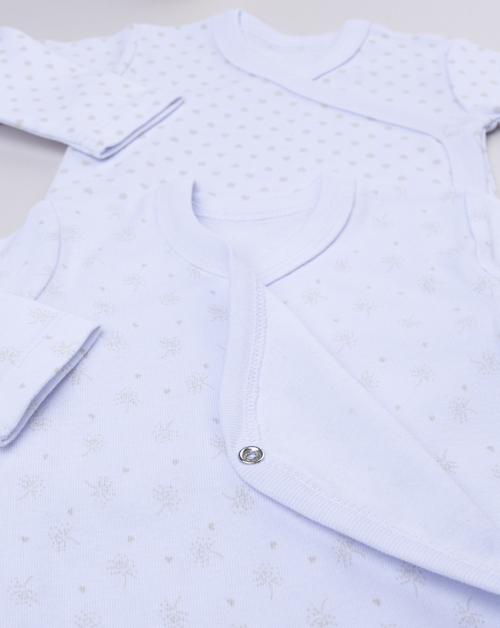 Pack 2 body bianchi manica lunga bimba