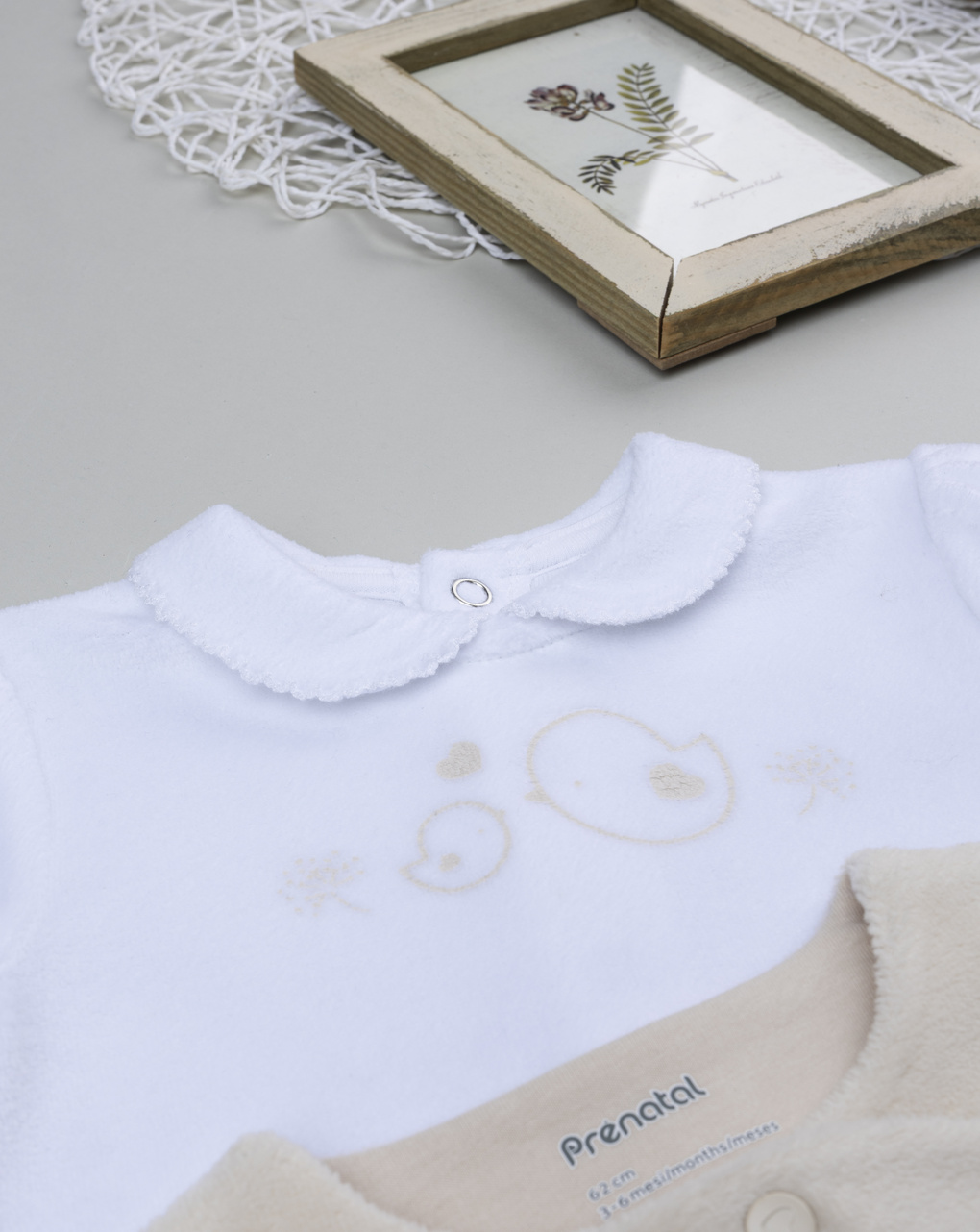 Pack 2 completi bimba bianco/beige