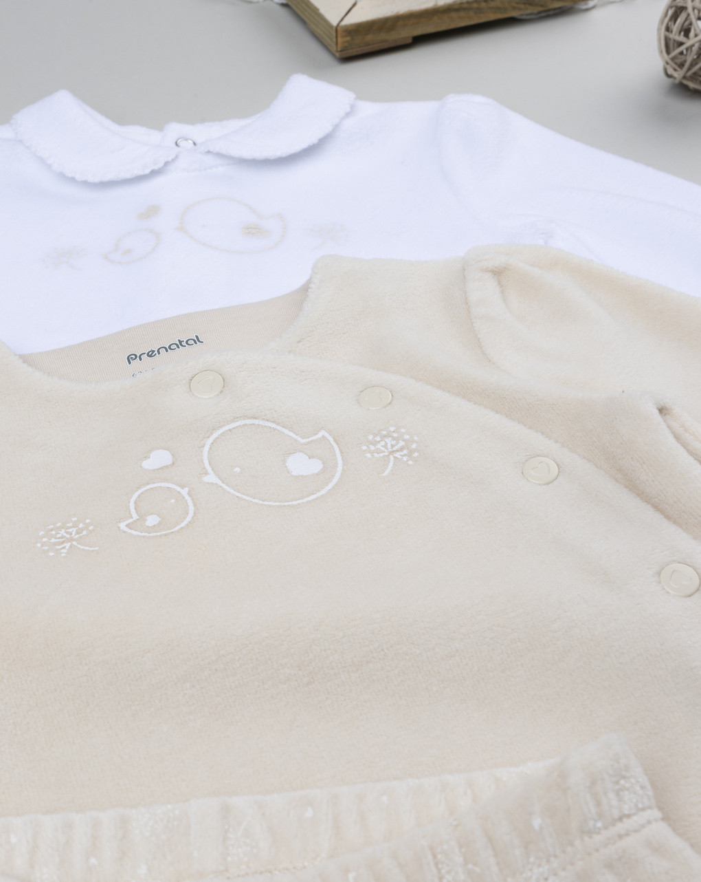 Pack 2 completi bimba bianco/beige