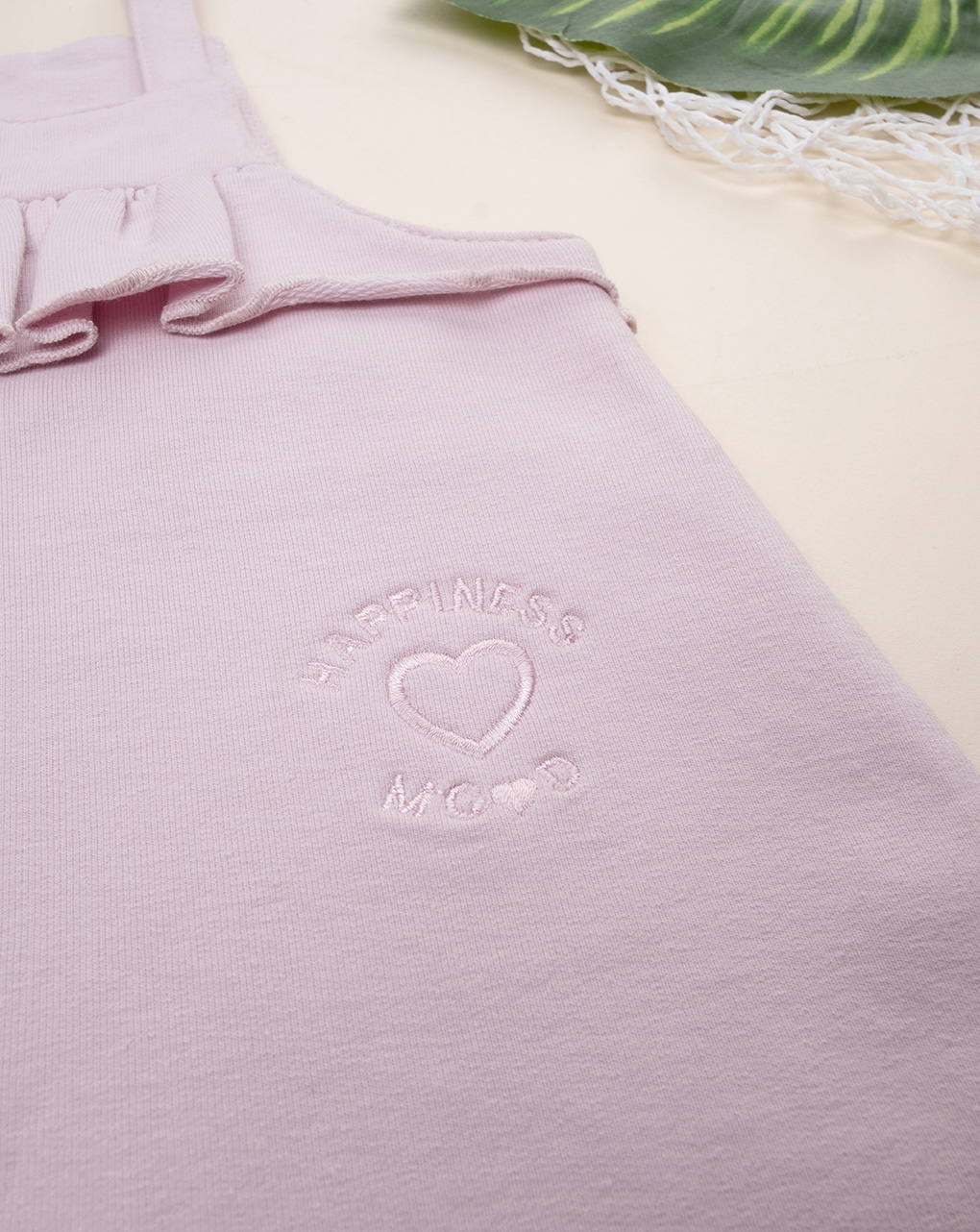 Salopette bimba rosa