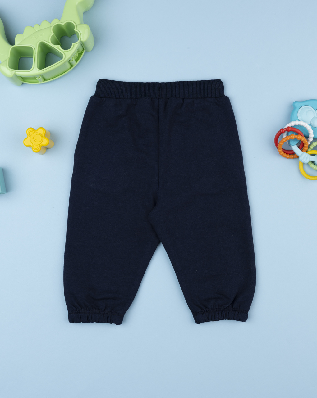 Pantalone bimbo blu stampa in rilievo