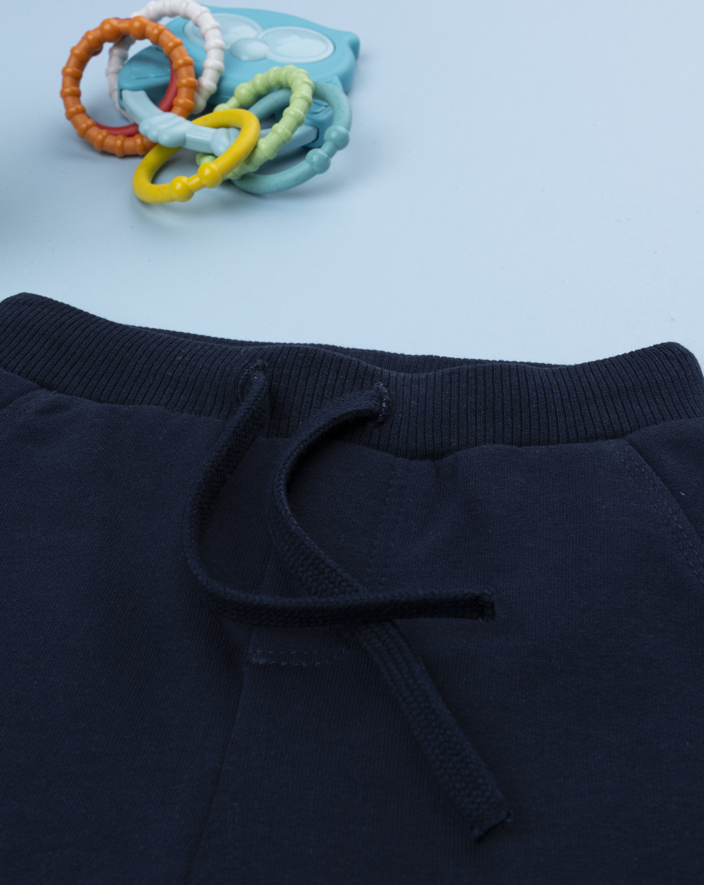 Pantalone bimbo blu stampa in rilievo