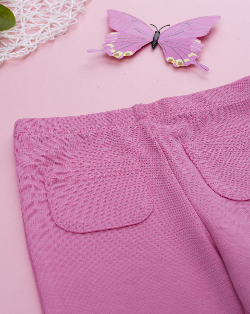 Legging zampa rosa bimba ricami fiori