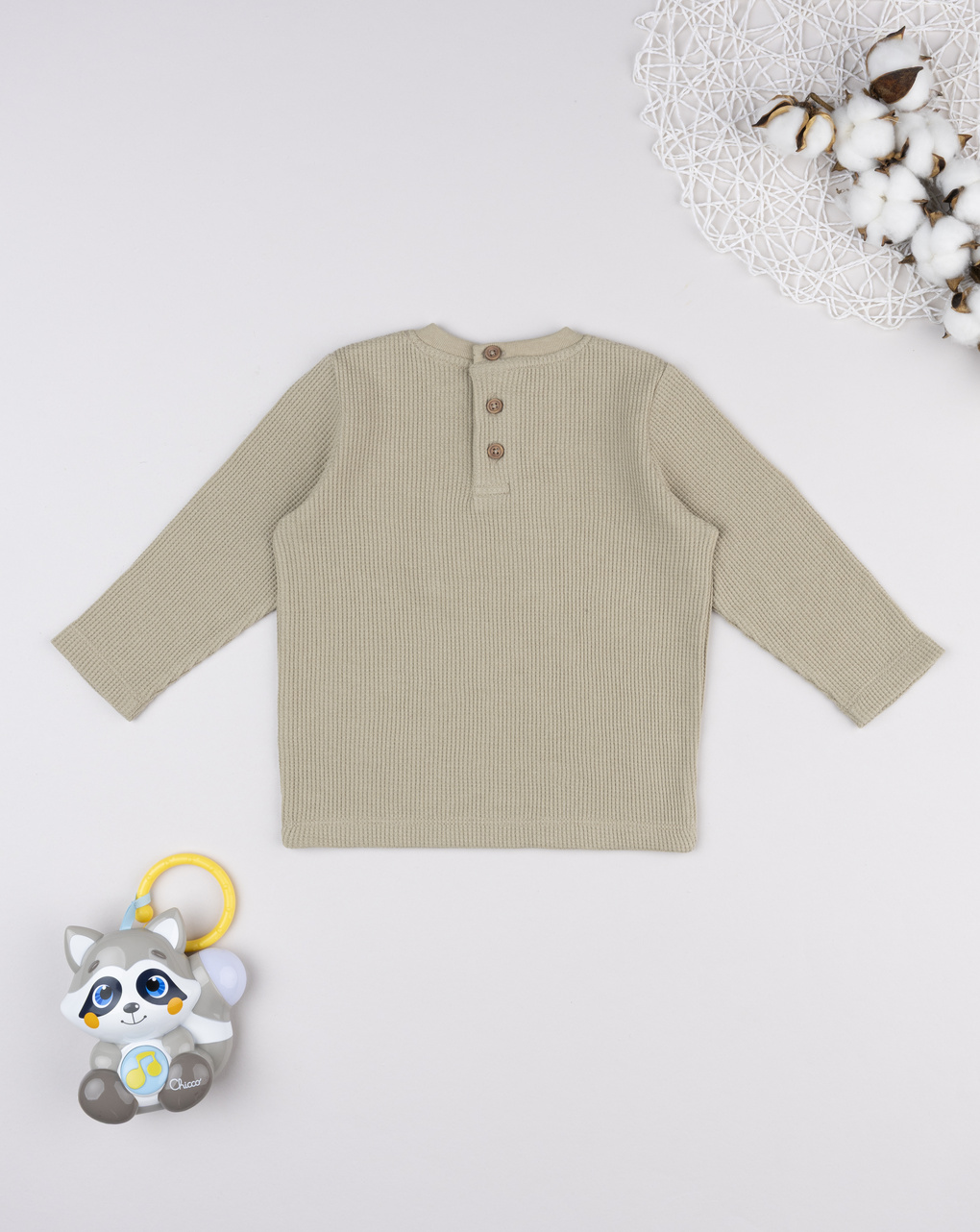 T-shirt waffle marrone bimbo