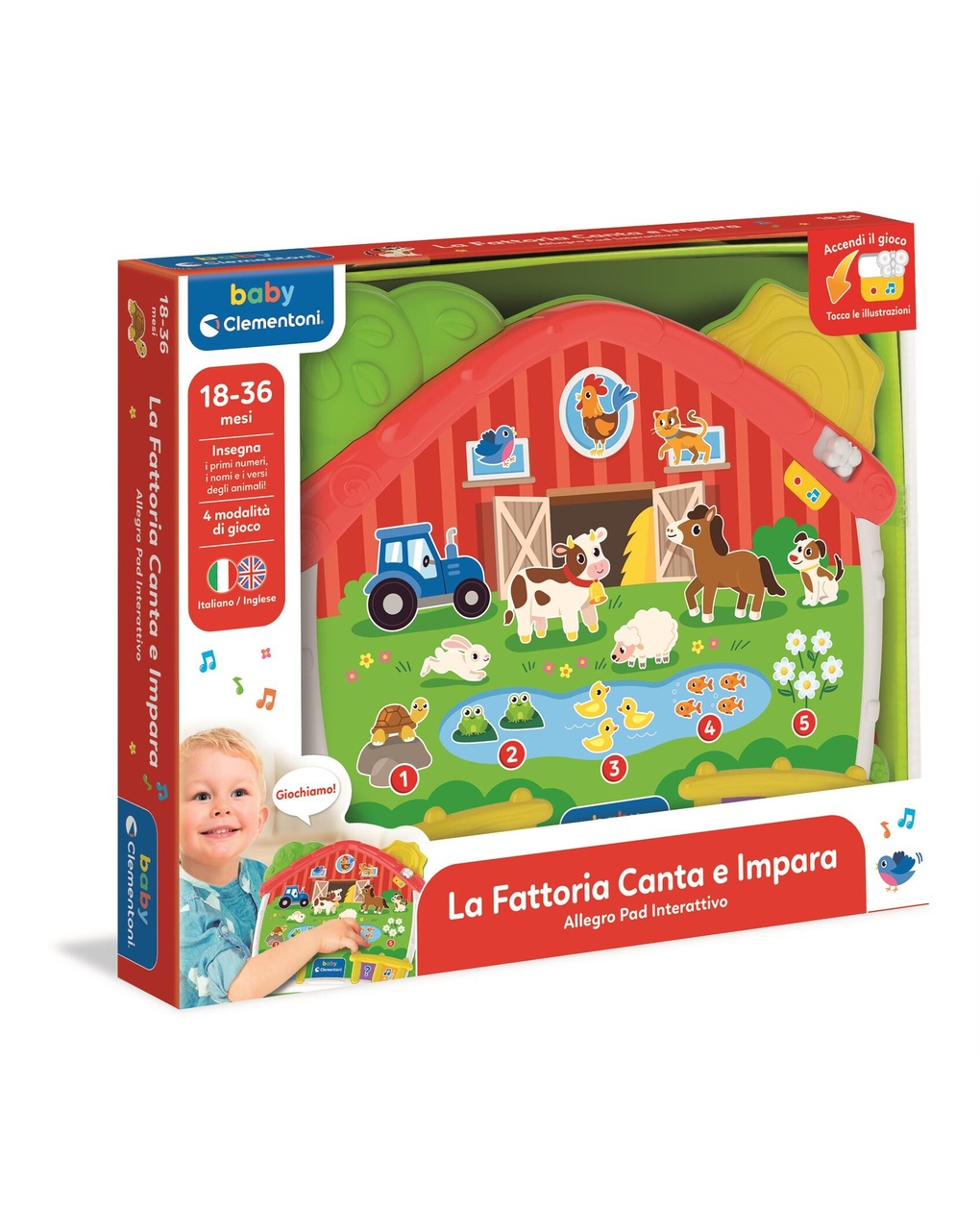 Fattoria musicale learn & sing - 12m+ - clementoni