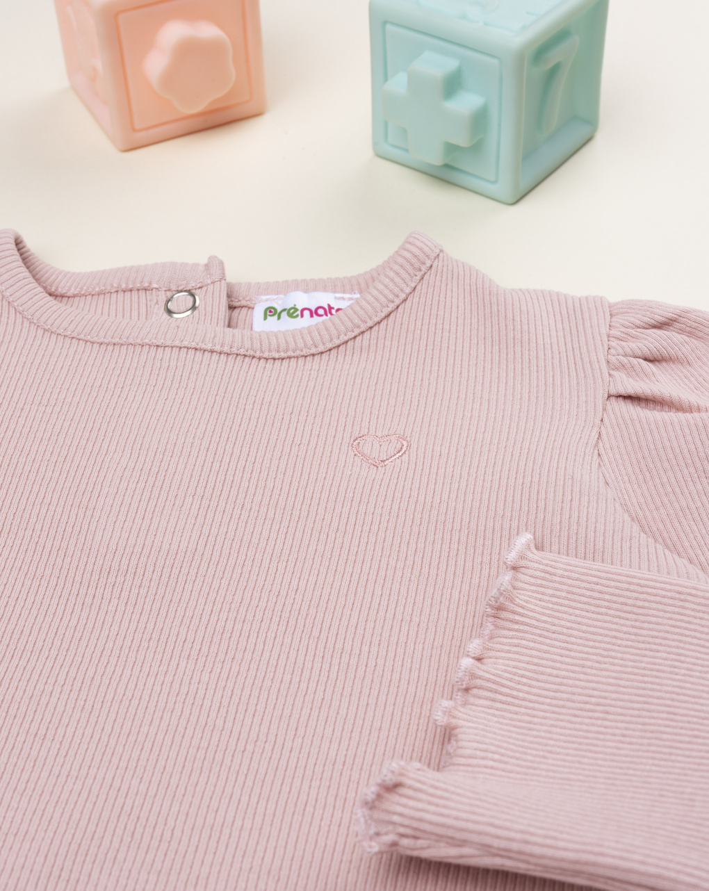 T-shirt bimba rosa costine