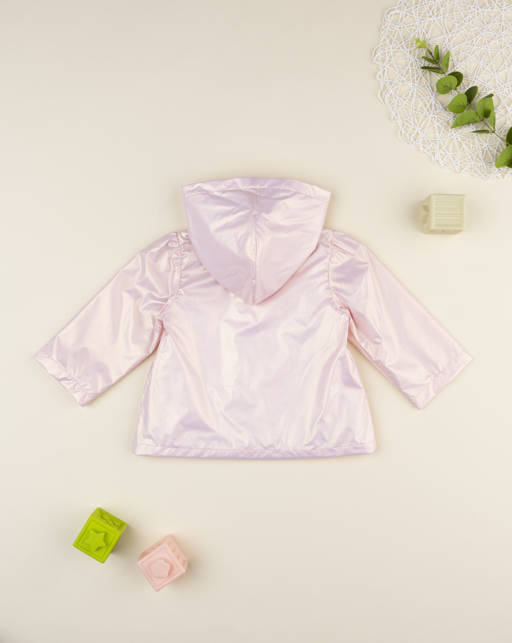 Giacca bimba rosa cangiante
