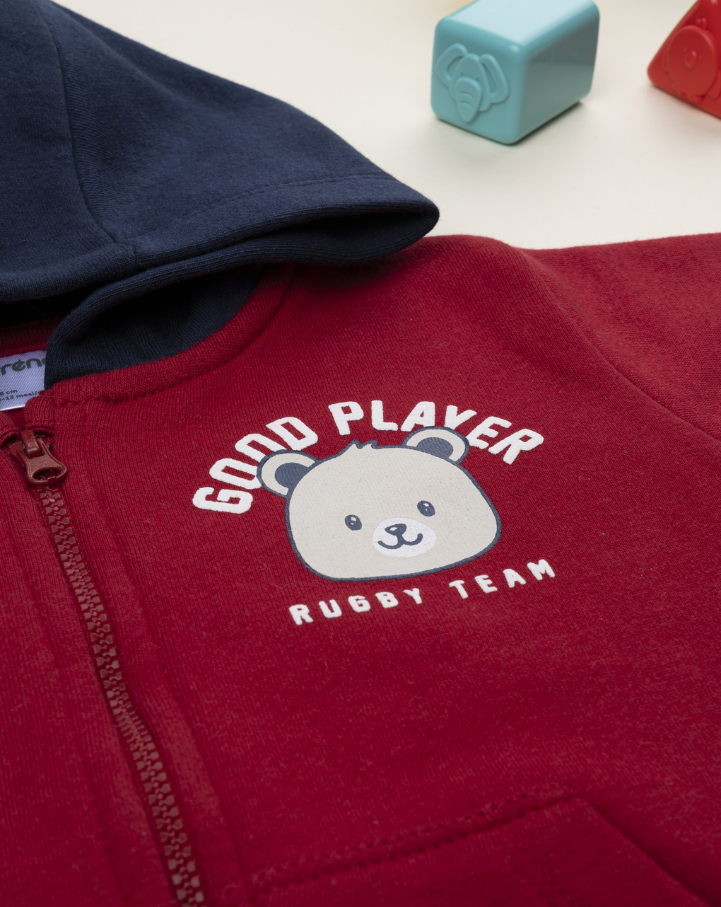 Felpa bimbo blu/rosso