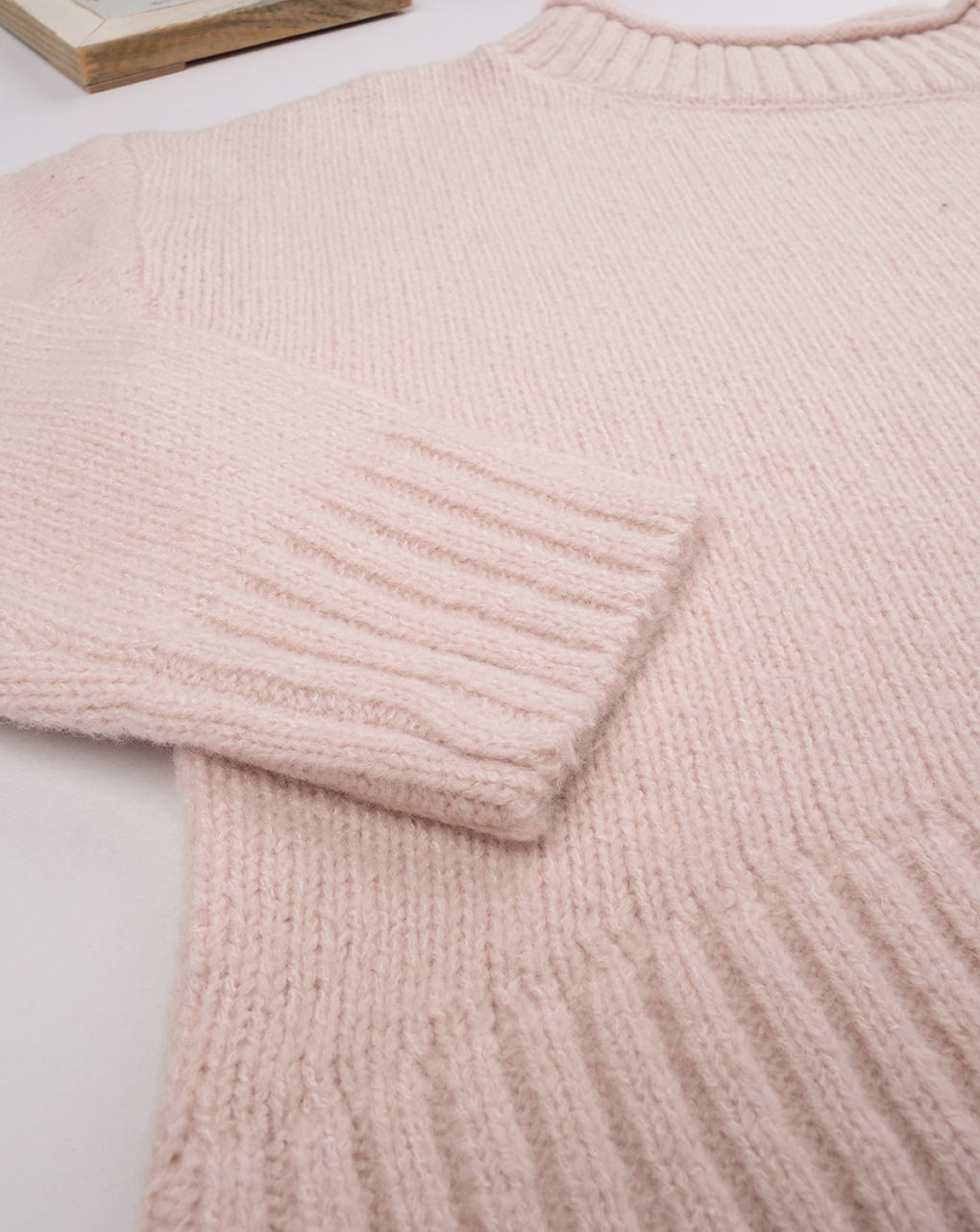 Maglia tricot rosa bambina