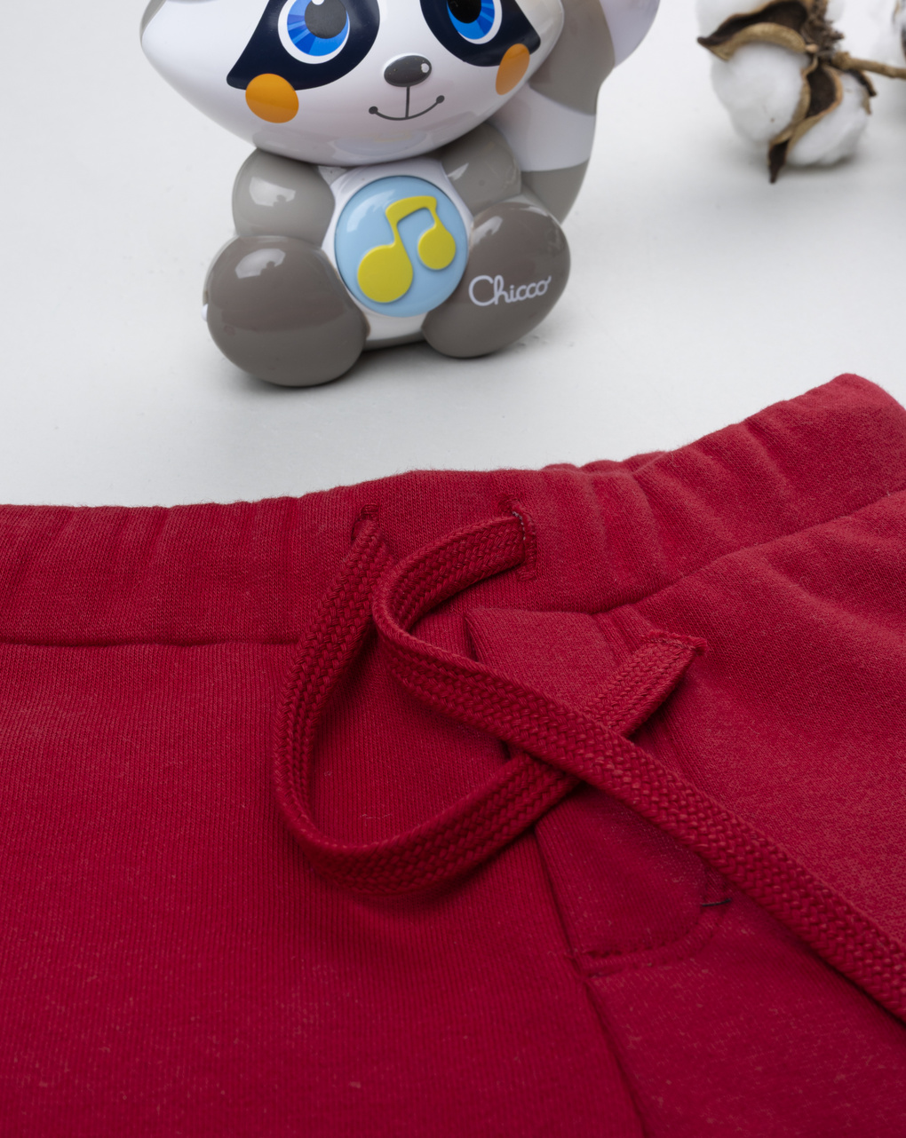 Pantalone bimbo bordeaux con stampa