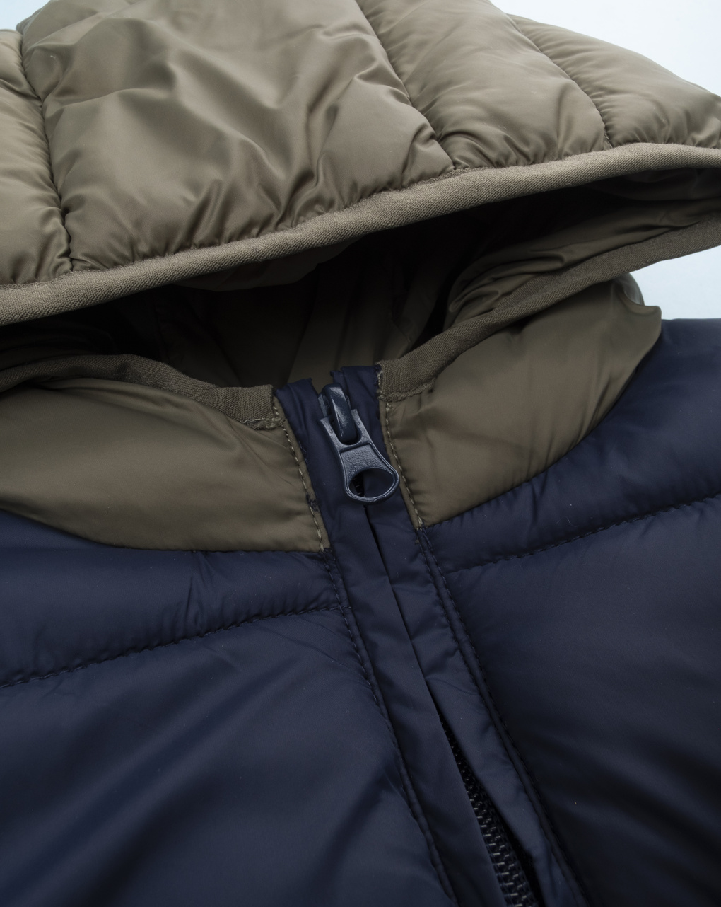 Gilet bimbo blu/verde materiale riciclato