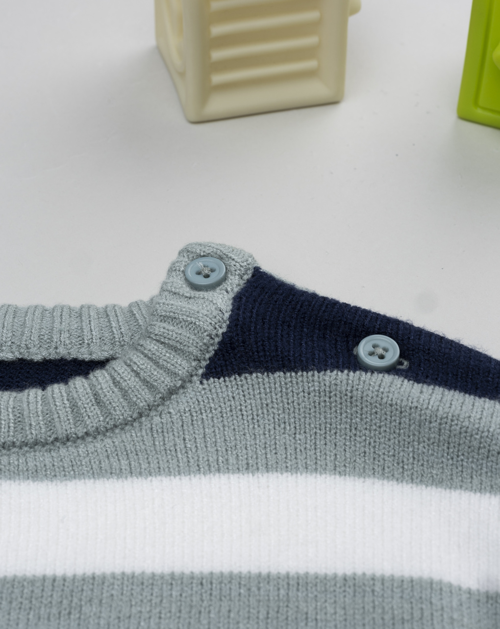 Maglia bimbo rigata verde