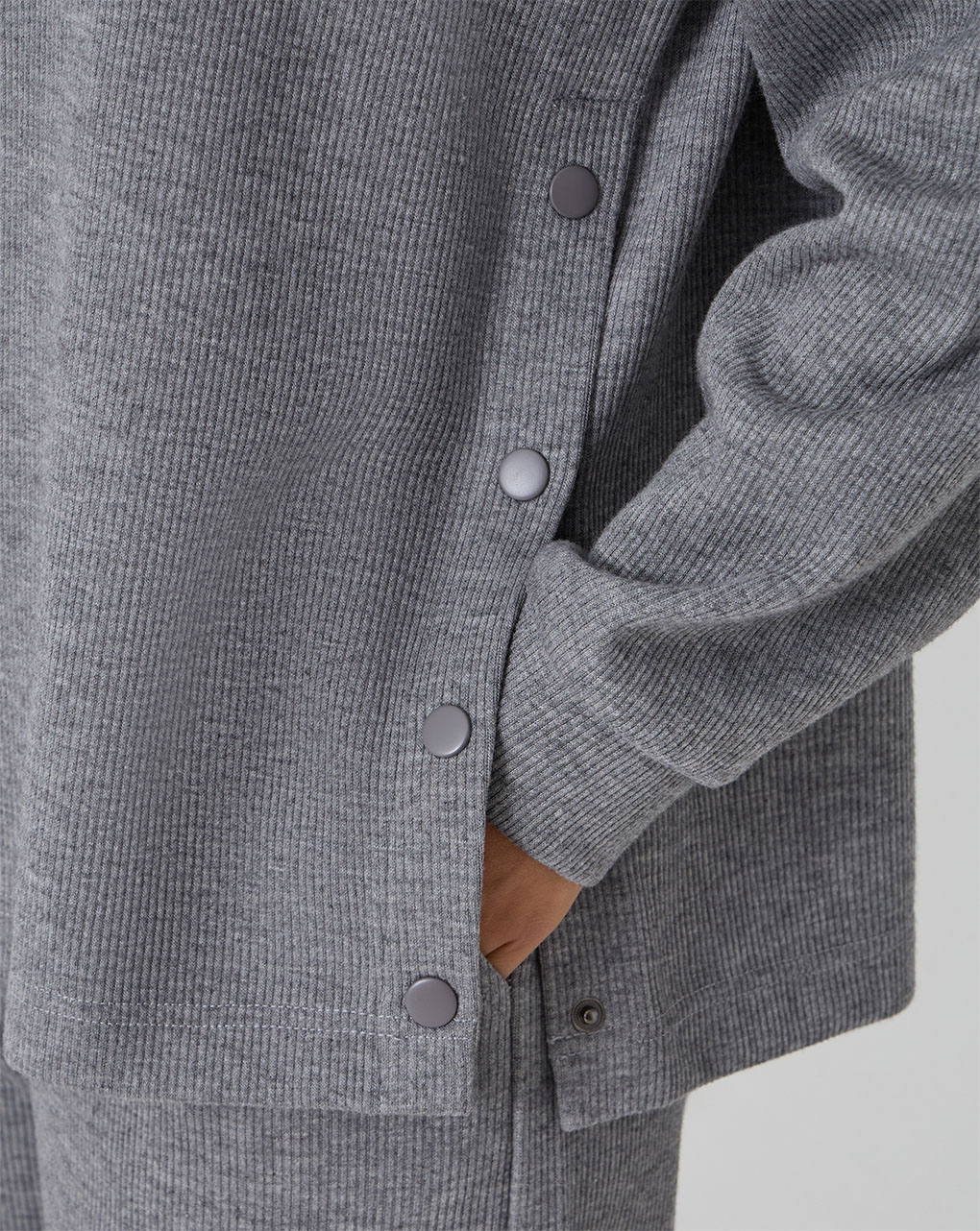 Maglia premaman grigia fake tricot